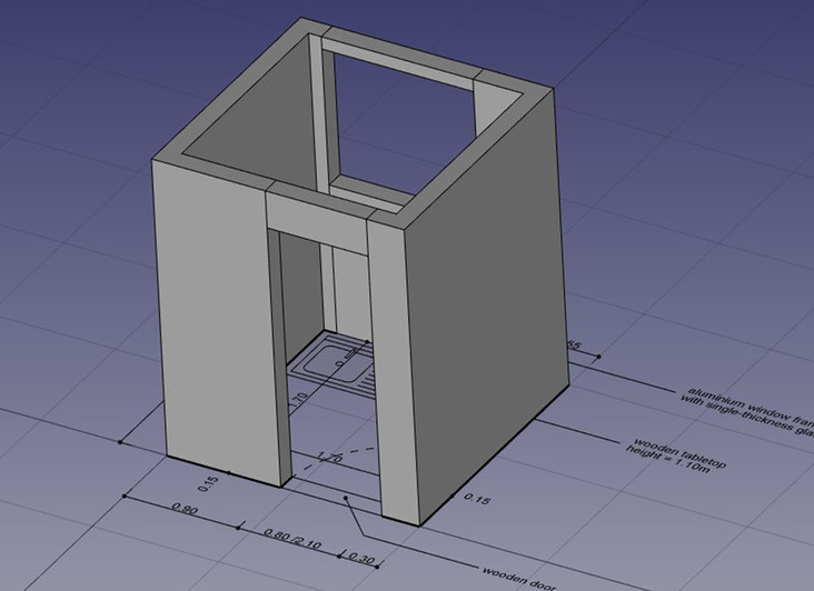 freecad 2d floor plan