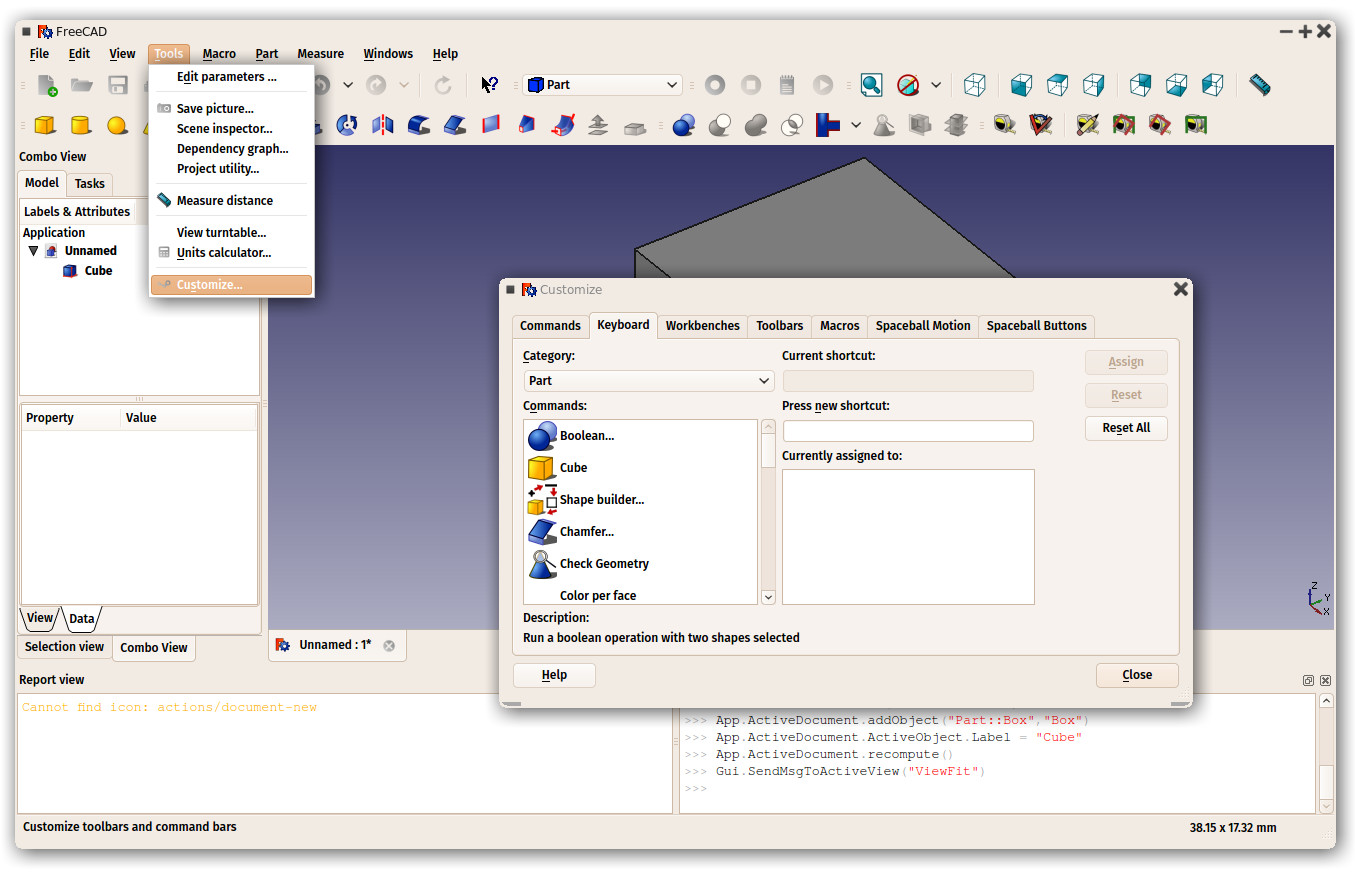 FreeCAD interface screenshot 05