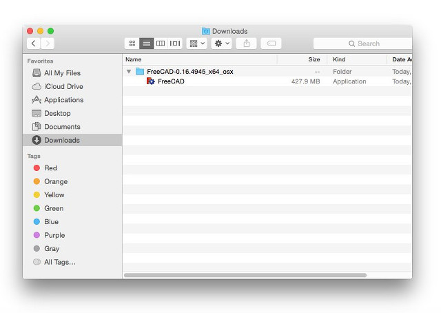 FreeCAD installation on mac, step 1