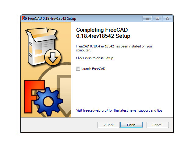 instal FreeCAD 0.21.0 free
